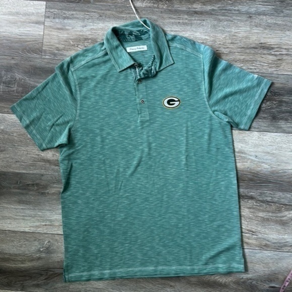 NWT NFL shirt polo style green size Medium Tommy Bahama